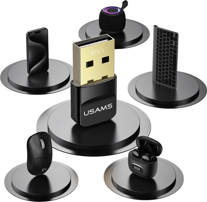 Actual product image Usams Adapter USB Bluetooth ZB321 5.1 czarny