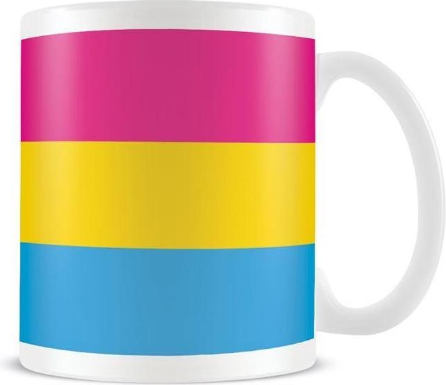 Actual product image Pyramid Coffee Mug Pansexual Flag (325 ml)