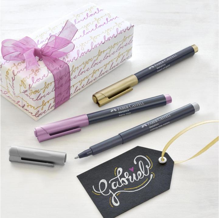 Image du produit Faber-Castell Marqueur métallisé FABER CASTELL (Argent, Or, 1.50 mm, 1 x)