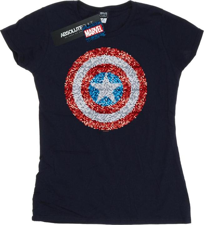 Produktbild Captain America Pixelated Shield TShirt (S)