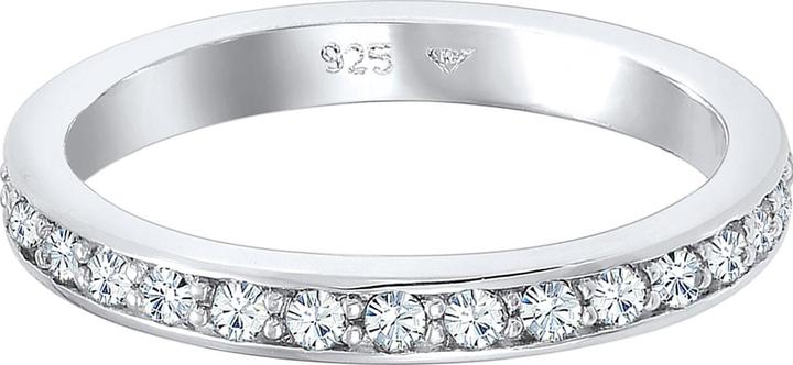 Image du produit Elli Anneau de ruban, anneau de cristal (62, Argent 925)