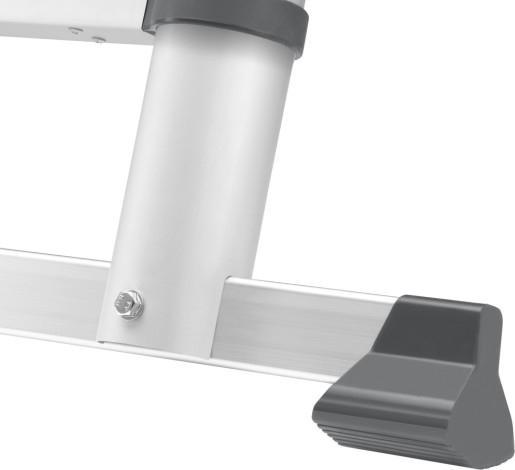 Productafbeelding Hailo FlexLine, aluminium veiligheidstelescopische ladder, 11 sporten (Enkele ladder, 99 cm)