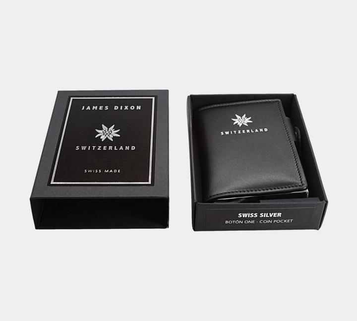 Immagine prodotto James Dixon Botón One - Nero/Argento Svizzera - Tasca portamonete