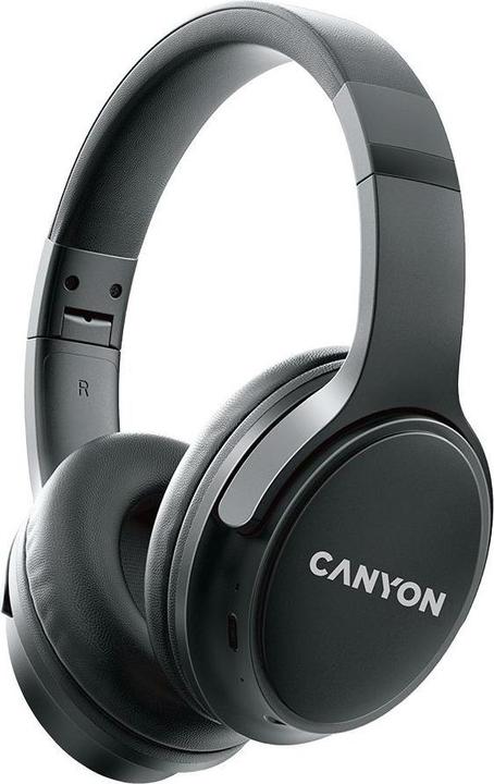 Actual product image Canyon Bluetooth Headset OnRiff 4 On-Ear/BT5.3 black retail (50 h, Wireless)