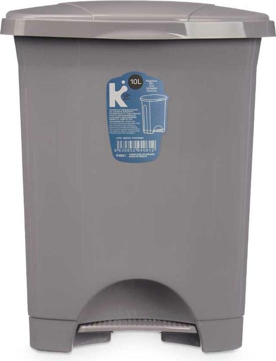 Immagine prodotto Natec Papierkorb mit Pedal Grau Kunststoff 10 L (8 Stück) (10 l)