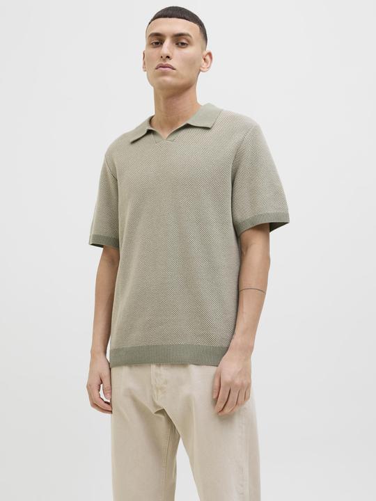 Actual product image Jack & Jones Jprcceaston Knit Split Neck Ss Sn (XXL)