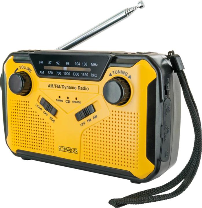 Produktbild Schwaiger Solar-Kurbelradio mit LED Leuchte (FM, AM)