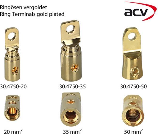 Produktbild Goldline Ringöse vergoldet 35 mm 8,5 mm