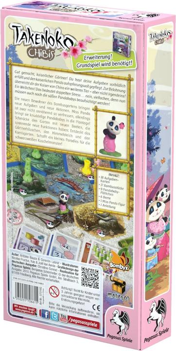 Immagine prodotto Pegasus Takenoko Chibis, d espansione, gioco base è richiesto, da 8+, 2-4 giocatori. (Tedesco)
