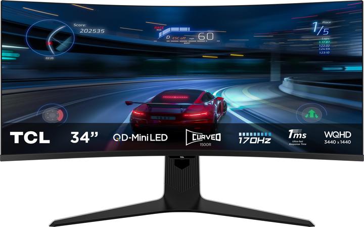 Produktbild TCL 34R83Q (3440 x 1440 Pixel, 34")