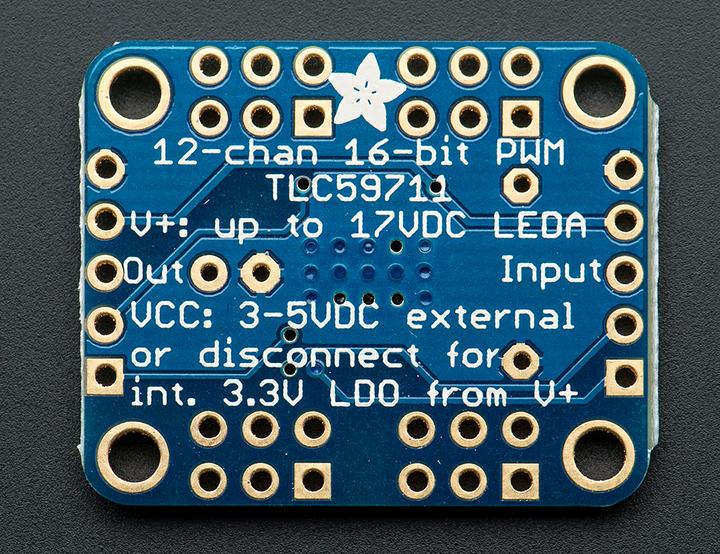 Image du produit Adafruit Driver LED PWM 12 canaux 16 bits SPI TLC59711 (Divers)