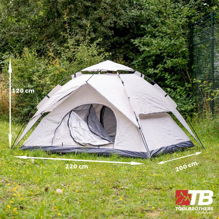 Actual product image Tool Brothers (BUNDLE) Toolbrothers Outdoor Set Camping Tent 2 Persons Hydraulic System with Insulation (3.80 kg, 2 persons)