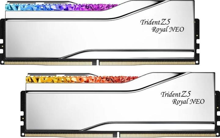 Produktbild G.Skill Trident Z5 Royal Neo RGB DDR5-6000 - 64GB - CL26 - Dual Channel (2 pcs) - AMD EXPO - Slv med RGB (2 x 32GB, 6000 MHz, DDR5-RAM)