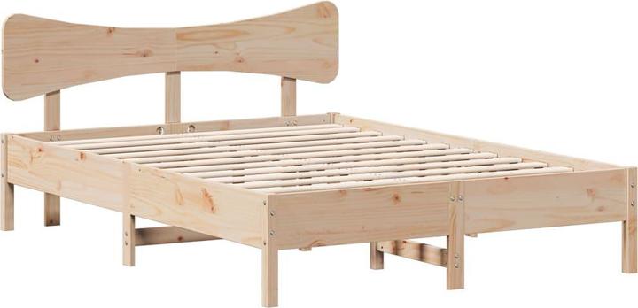 Image du produit VidaXL Lit en bois massif Lit double sans matelas 120x190cm pin (120 x 190 cm)