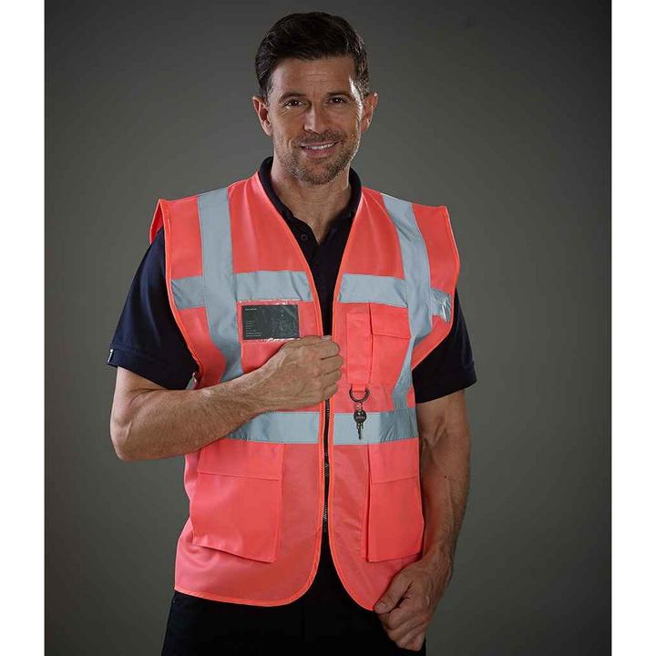 Actual product image Yoko Unisex Adult Executive Hi-Vis Waistcoat (3XL)