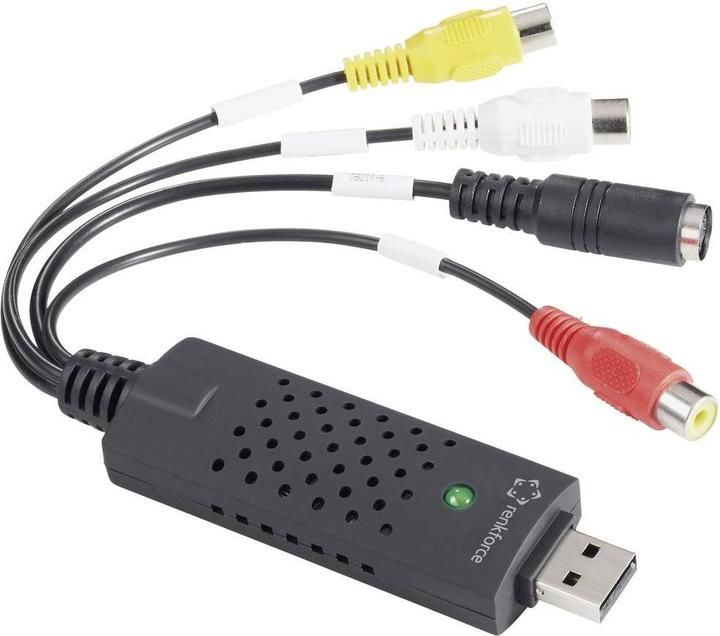 Produktbild Renkforce RF-VC-120 Video Grabber inkl. Video-Bearbeitungssoftware, Plug und Pl (PC)