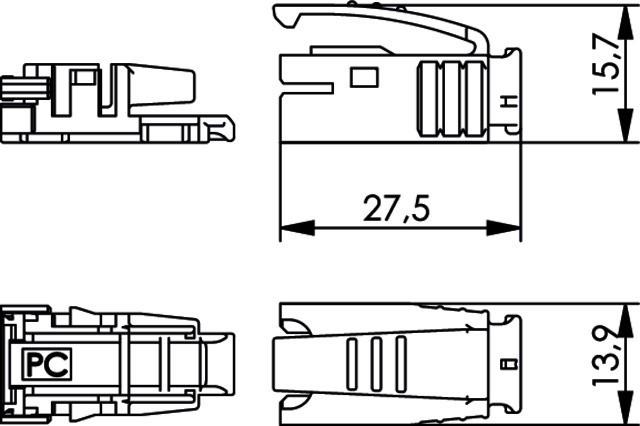 Produktbild Telegärtner H86011A0004 (Überspannungsschutzadapter)