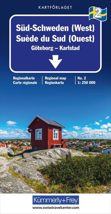 Actual product image South Sweden (West) No. 02 Regional map