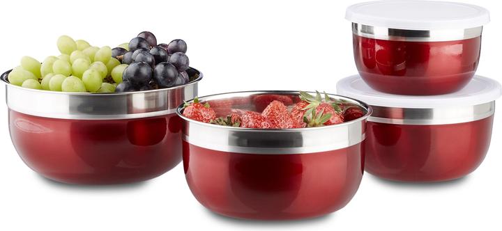 Immagine prodotto Relaxdays Set di ciotole con coperchio 4 pezzi (18.40 cm, 4 x)
