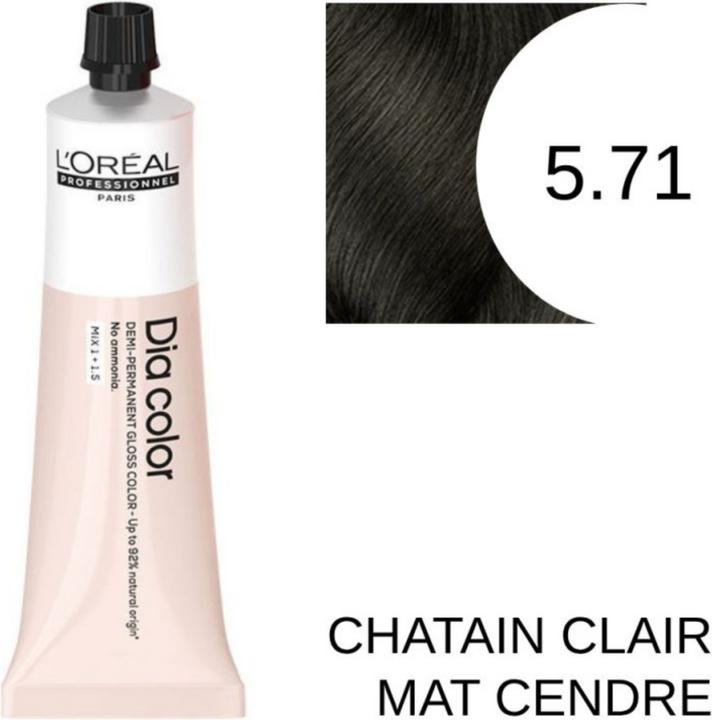 Produktbild L'Oréal Paris Loreal DIA Color 5,71 Hellbraun Matt Asch 60 ml (5.71 Hellbraun Matt Asch)