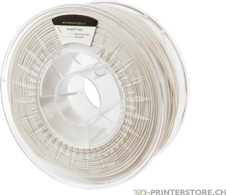 Actual product image 3d-printerstore.ch ASA ProFill Filament 1.75mm 1kg white (ASA, 1.75 mm, 1000 g, White)