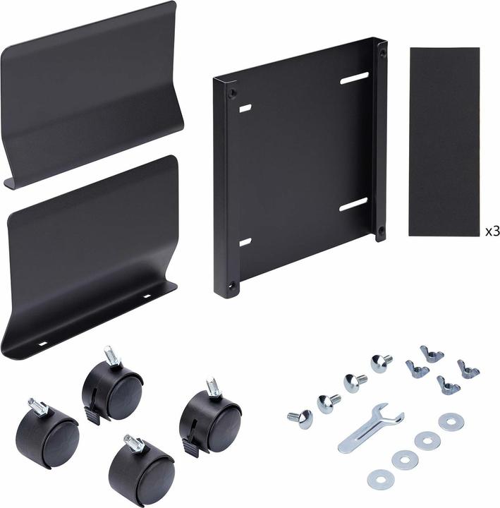 Actual product image StarTech com Computer Tower Cart, Rolling Mobile CPU Caddy on Wheels (Casters), Max Load 46.3lb/21kg
