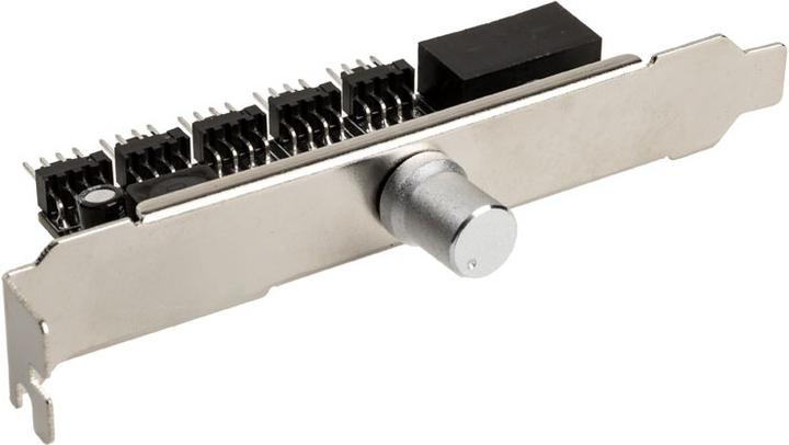 Actual product image Lamptron CP120 V2 PCI bezel fan controller - silver (5 Fan)