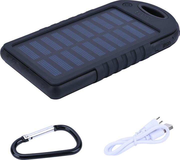 Produktbild Casativo Solar Powerbank inkl. Taschenlampe, 4.000 mAh, 2x USB-A, 10 Watt (4000 mAh, 10 W)
