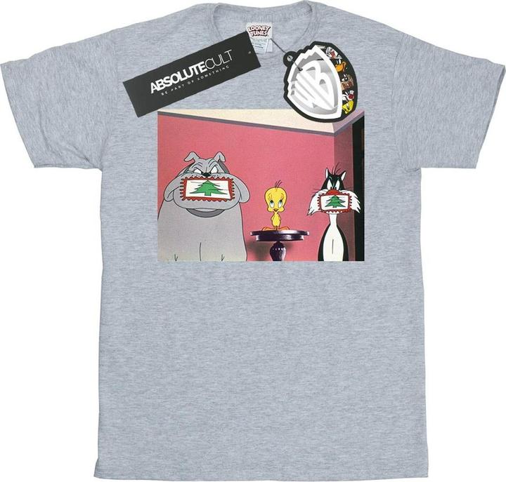 Produktbild Looney Tunes Christmas Postcard TShirt (XXL)