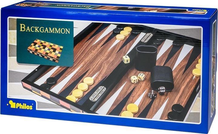 Image du produit Philos Backgammon fourni grand fermeture magnétique (Allemand, Français, Italien, Anglais)