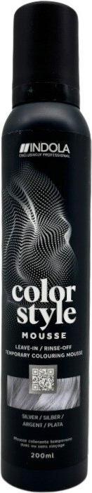 Indola Color Style Mousse Silber 200 ml (200 ml, Schaumfestiger)