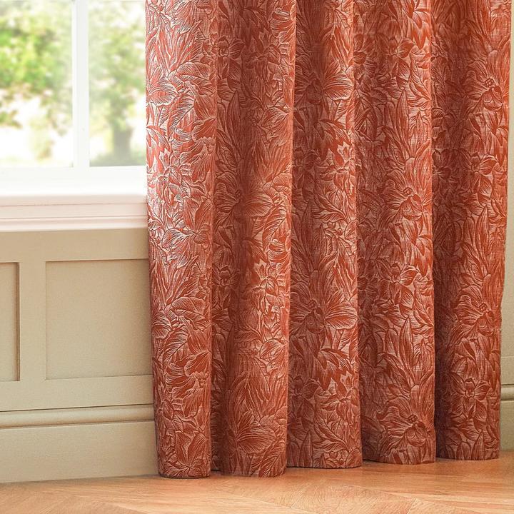 Actual product image Wylder Nature Grantley Jacquard Pencil Pleat Curtains (228 x 228 cm)