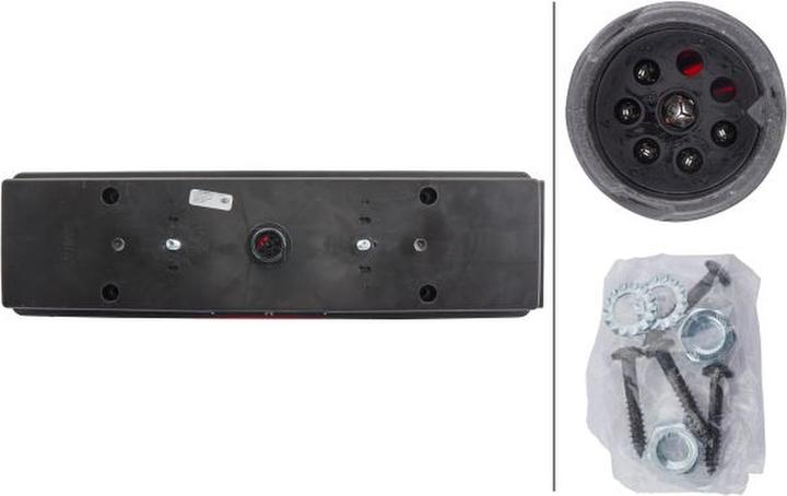 Actual product image Hella Tail light left halogen for MAN SCANIA SCHWARZMÜLLER