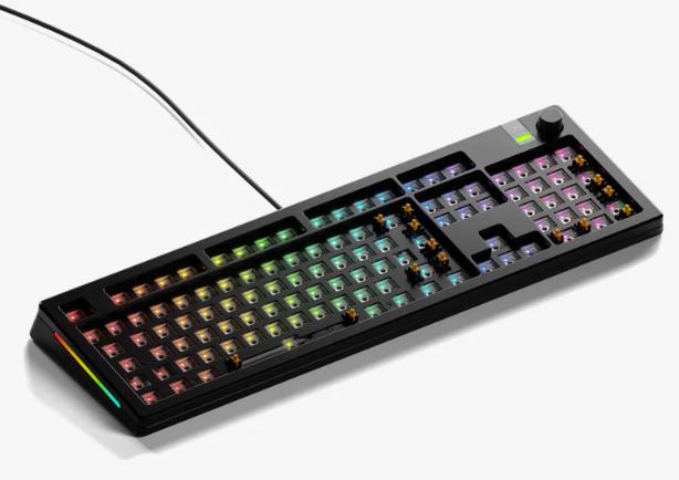 Image du produit Glorious Clavier de jeu GMMK 3 Pro 100 % personnalisé - Barebone, disposition ISO, noir (DE, Filaire)