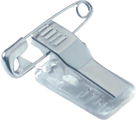 Actual product image Durable Acrylic nameplates with combination clip