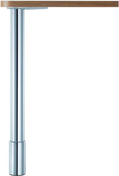 Actual product image Table base Ø 60mm stainless steel look