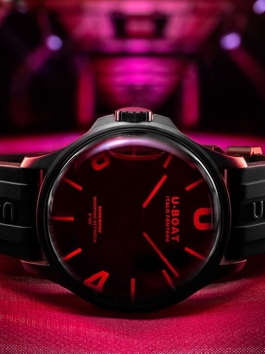 Actual product image U-Boat 8466/B Darkmoon Red IPB 44mm 5ATM (Analogue wristwatch, 44 mm)