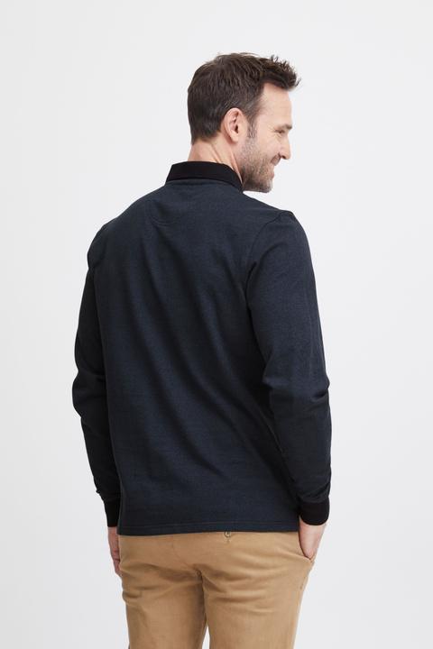 Actual product image FQ1924 FQPETER two tone polo pique LS 21900726 (L)