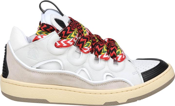 Immagine prodotto Lanvin curb sneakers in leather and suede with multicolor laces (43)