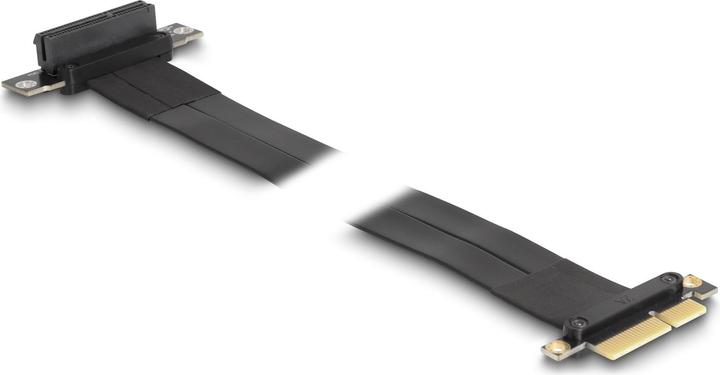 Image du produit Delock Carte Riser PCI Express x4 mâle vers x4 slot coudé à 90° avec câble 60 cm