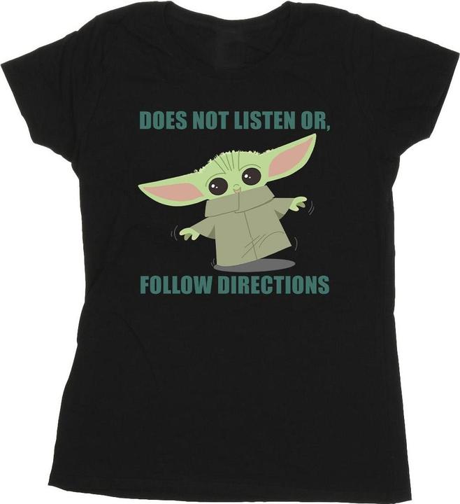 Immagine prodotto Star Wars The Mandalorian Grogu Does Not Listen Maglietta Donna (XXL)