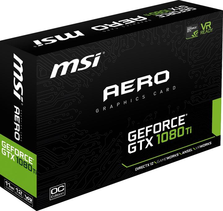 Immagine prodotto MSI GeForce GTX 1080 Ti AERO OC (11 GB)