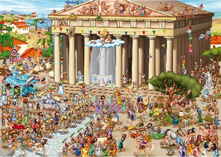 Actual product image D-Toys Puzzle 1000 Acropolis building madness in Athens (1000 pieces)