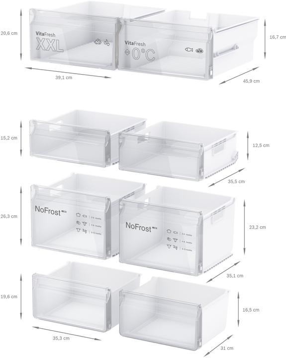 Produktbild Bosch Hausgeräte KFN96VPEA (605 l)