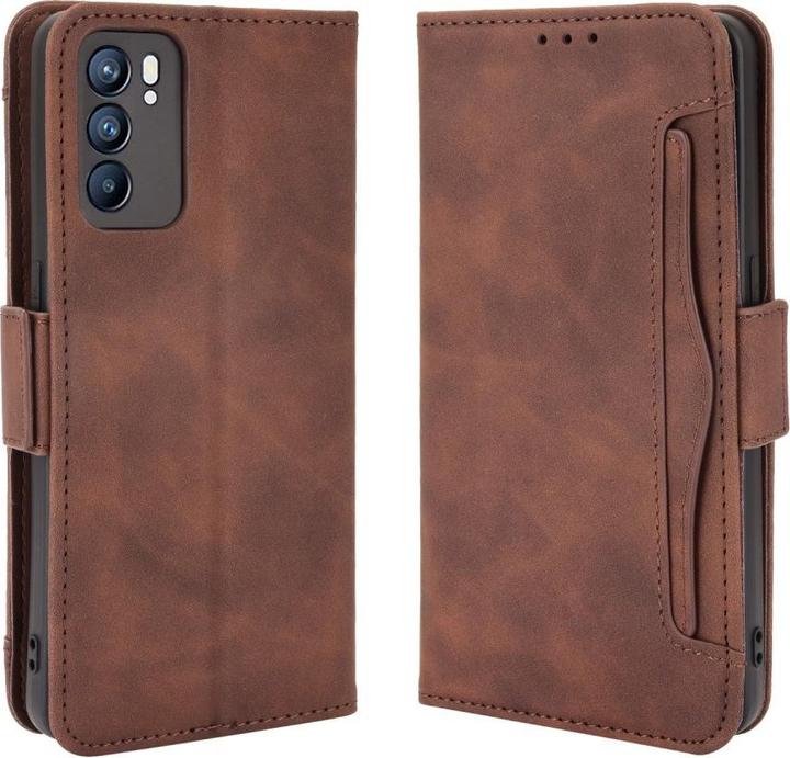 Produktbild Cover-Discount OPPO Reno6 - Etui mit vielen Kartenfächer braun (Oppo Reno 6)