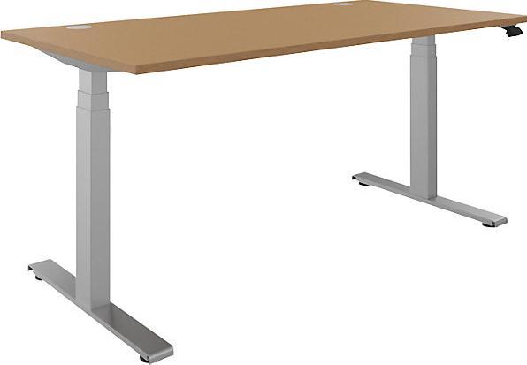 FM Büromöbel Schreibtisch BOTTOM-UP silver