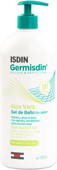 Actual product image Isdin GermAloe Vera Soap-free Antiseptic Shower Gel 1000ml (1000 ml)