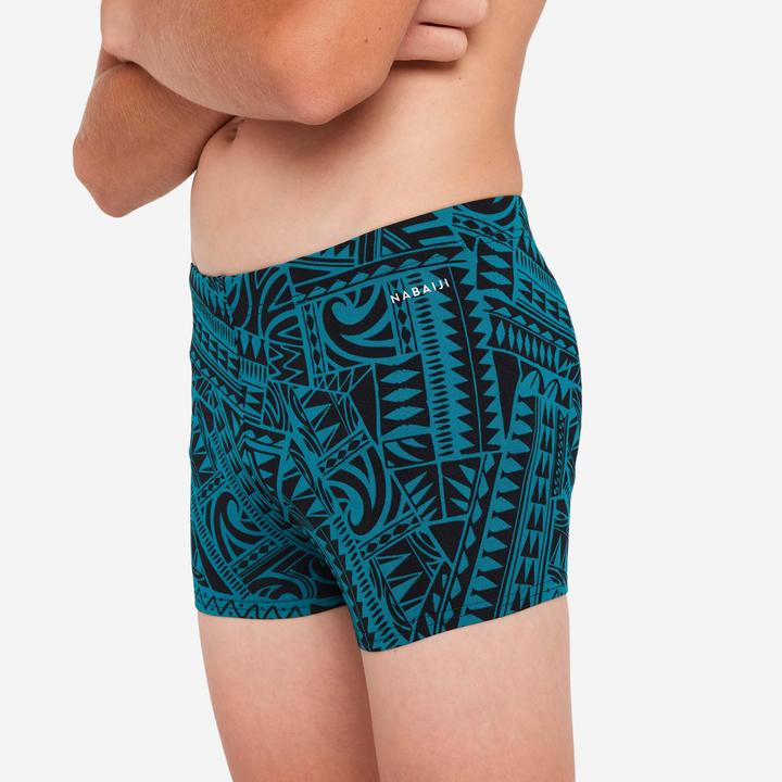 Produktbild Nabaiji Badehose Boxer Jungen - 500 Fitib Fatu grün (10, 11, 12)