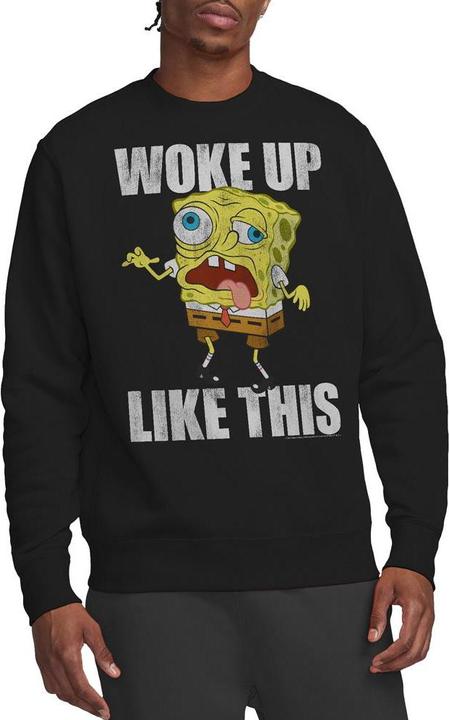 Produktbild Spongebob Squarepants Woke Up Like This Meme Sweatshirt (L)