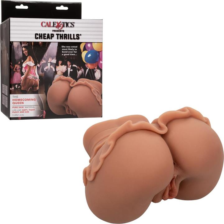 Actual product image CalExotics The Homecoming Queen Double Realistic Masturbator Caramel